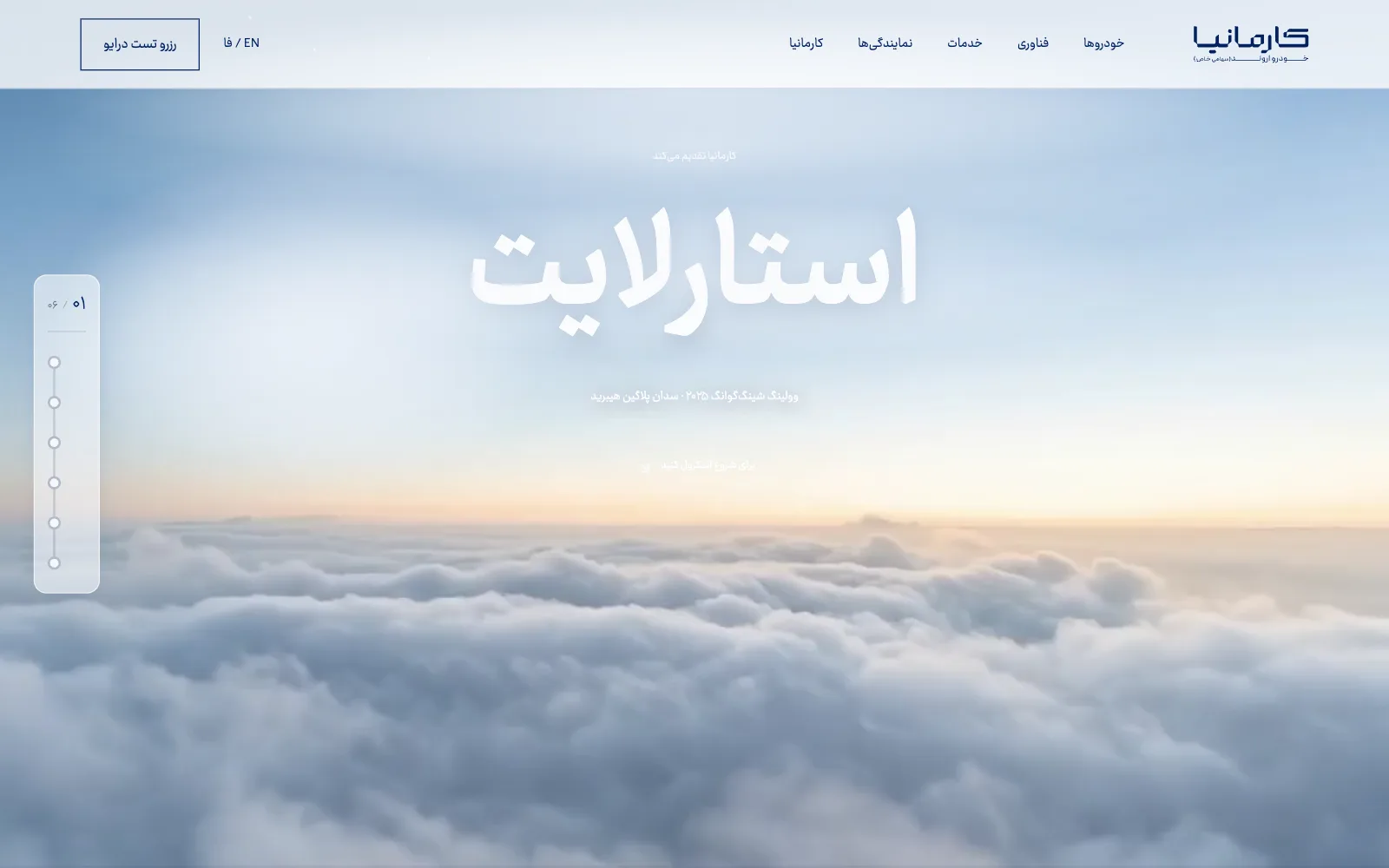صفحه اول سایت کارمانیا: معرفی استارلایت در میان ابرها